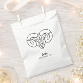 Aries the ram personalisiert zodiac geschenktütchen (Ausgeschnitten)