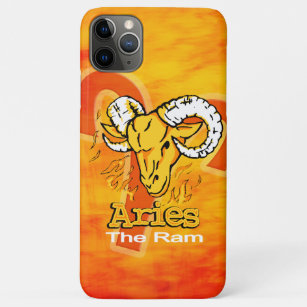 Aries the Ram zodiac fire orange Flamme iPhone 11 Pro Max Hülle