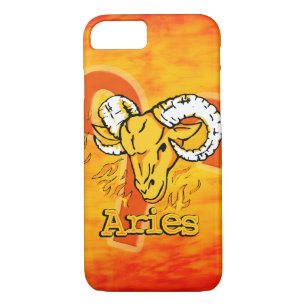 Aries The Ram zodiac fire sign iPhone case