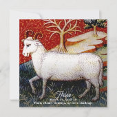 Aries the Ram Zodiac Sign Birthday Party Einladung (Vorderseite)