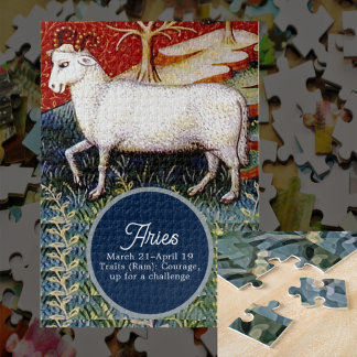 Aries the Ram Zodiac Sign Birthday Party Puzzle
