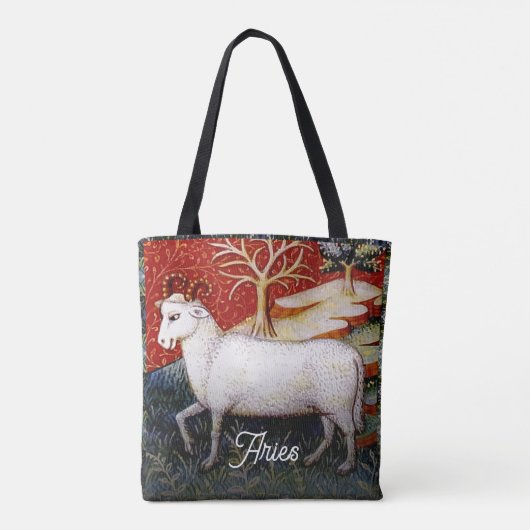 Aries the Ram Zodiac Sign Birthday Party Tasche (Rückseite)