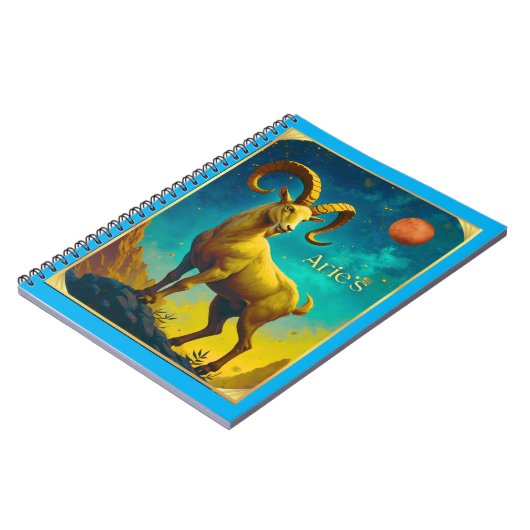Aries the Ram Zodiac Sign Notizblock (Linke Seite)