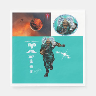 Aries Thema Geburtstagsfeier Mitgebsel Papier Serv Serviette