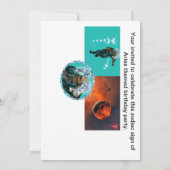 Aries Theme Geburtstagseinladung. Einladung (Rückseite)