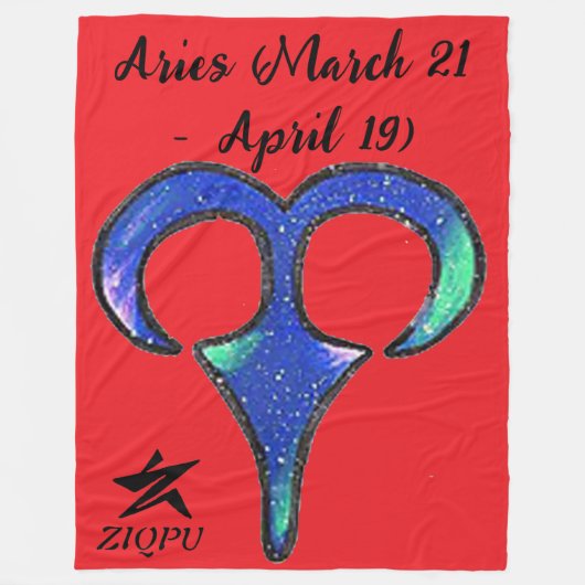 Aries Throw Blanket Fleecedecke (Vorderseite)