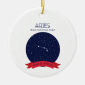 Aries Traits Keramik Ornament (Vorne)