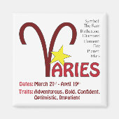 Aries Traits Magnet (Vorne)