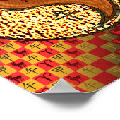 Äries und Holzpferd Poster (Ecke)