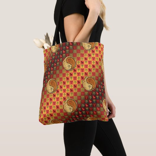 Äries und Holzpferd Tasche (Von Nahem)