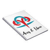 Äries und Libra Paare Zodiac Horoskop Astrologie Notizblock (Rechte Seite)