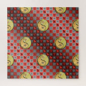 Äries und Metallkaninchen Puzzle (Vertikal)