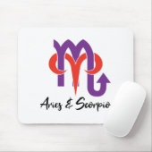 Äries und Scorpio Paare Horoskop Zodiac Mousepad (Mit Mouse)