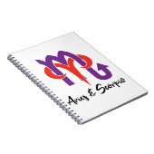 Äries und Scorpio Paare Horoskop Zodiac Notizblock (Rechte Seite)