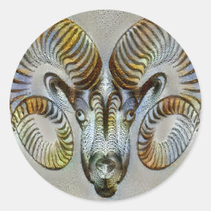 Aries Venice Runder Aufkleber