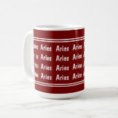 Aries Vibes Kaffeetasse (Vorderseite Links)