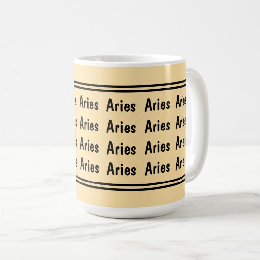 Aries Vibes Kaffeetasse (VorderseiteRechts)