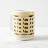 Aries Vibes Kaffeetasse (Vorderseite Links)