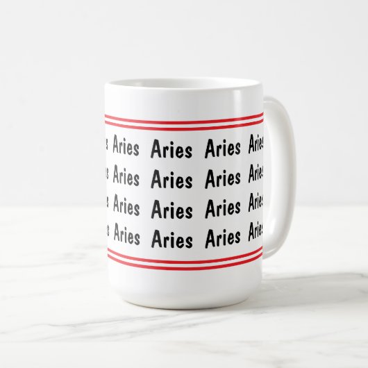 Aries Vibes Kaffeetasse (VorderseiteRechts)