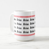 Aries Vibes Kaffeetasse (Vorderseite Links)