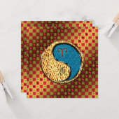 Aries & Water Dragon Karte (Vorderseite/Rückseite Beispiel)