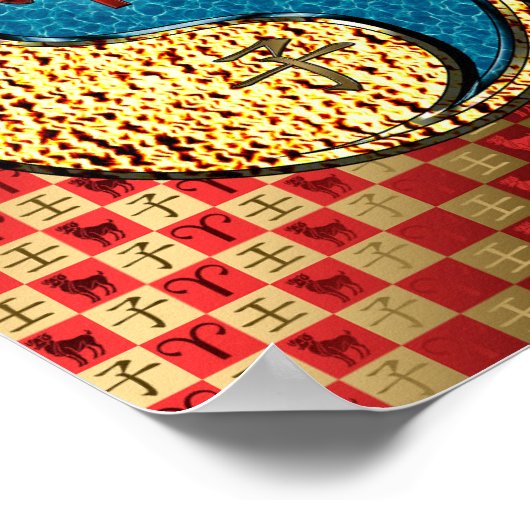 Aries & Water Rat Poster (Ecke)