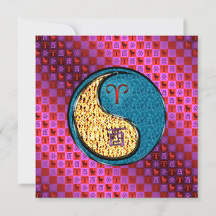 Aries & Water Rooster Karte