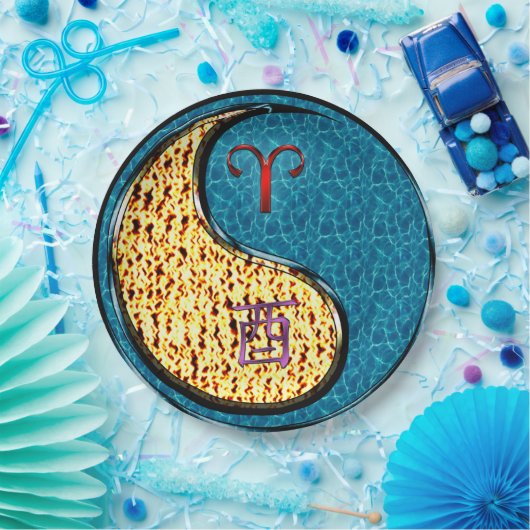 Aries & Water Rooster Pappteller (Party)