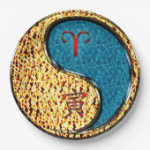 Aries & Water Tiger Pappteller (Vorderseite)