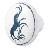 Aries William De Morgan Dutch Delft Blue Keramikknauf (Rechts)