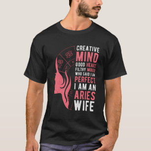 Aries Women Astrologie Zodiac Ehefrau Aries T-Shirt