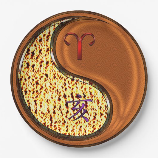 Aries & Wood Boar  Pappteller (Vorderseite)