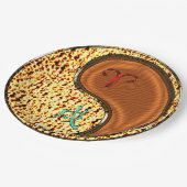 Aries & Wood Dog Pappteller (Schrägansicht)