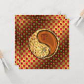 Aries & Wood Dragon Karte (Vorderseite/Rückseite Beispiel)
