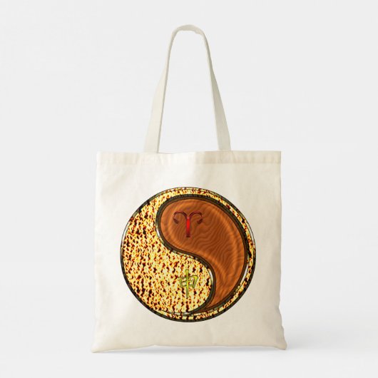 Aries & Wood Monkey Tragetasche (Rückseite)