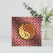 Aries & Wood Rabbit. Karte (Stehend Vorderseite)