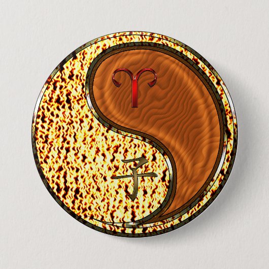 Aries & Wood Rat Button (Vorderseite)