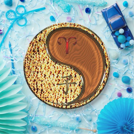 Aries & Wood Rat Pappteller (Party)