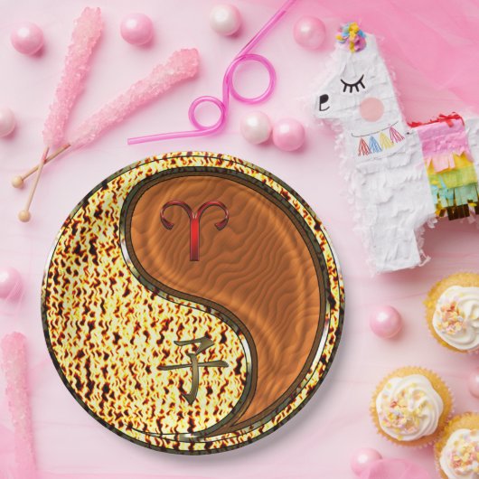 Aries & Wood Rat Pappteller (Party)