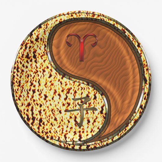 Aries & Wood Rat Pappteller (Vorderseite)