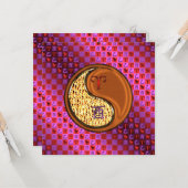 Aries & Wood Rooster Karte (Vorderseite/Rückseite Beispiel)