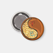 Aries & Wood Snake Magnet (Vorderseite/Rückseite)