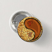 Aries & Wood Tiger Button (Vorne & Hinten)