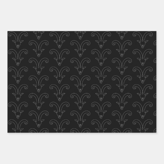 ⭐ Aries Wrapping Paper | SET 3 Geschenkpapier Set (Vorderseite)