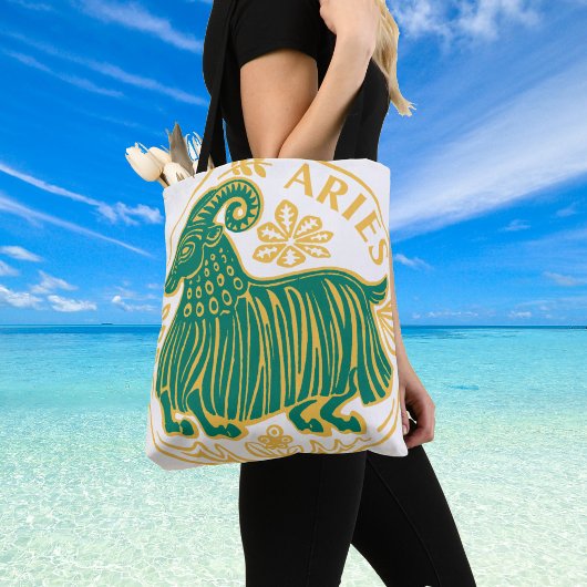 Aries Zeichen des Zodiaks auf Tasche