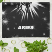 Aries-Zeichen Geschirrtuch (Gefaltet)