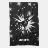 Aries-Zeichen Geschirrtuch (Vertikal)