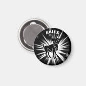 Aries-Zeichen Magnet (Vorderseite/Rückseite)