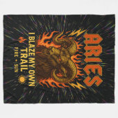 Aries Zodiac 80's Rock Band Inspiriert Astrologie Fleecedecke (Vorderseite (Horizontal))