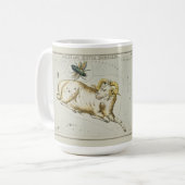 Aries Zodiac Antique Astronomisches Diagramm Kaffeetasse (Vorderseite Links)